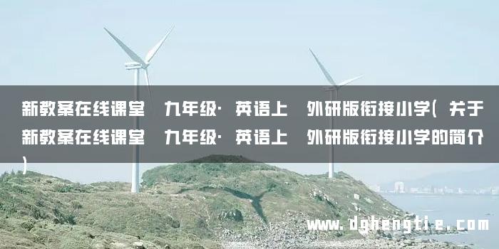 新教案在线课堂 九年级·英语上 外研版衔接小学(关于新教案在线课堂 九年级·英语上 外研版衔接小学的简介)